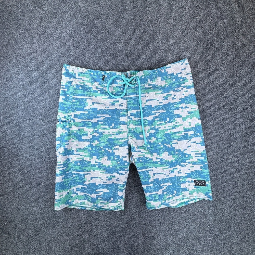 Split Co Board‎ Shorts Mens 37x9.5 Multi Camouflage Beachwear Drawstring Waist